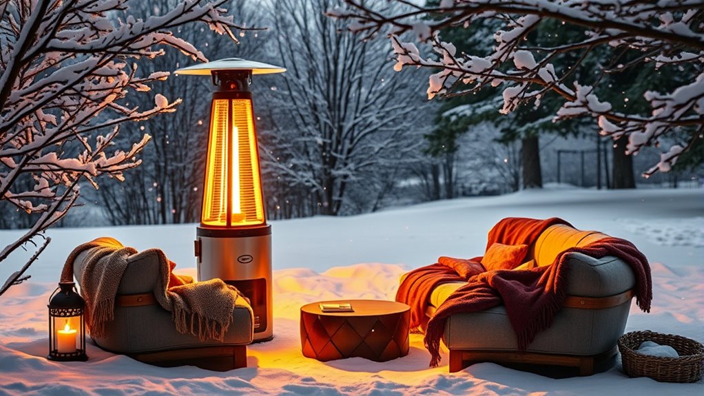 winter heating for outdoor offices