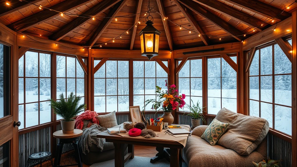 winter hobby room conversion