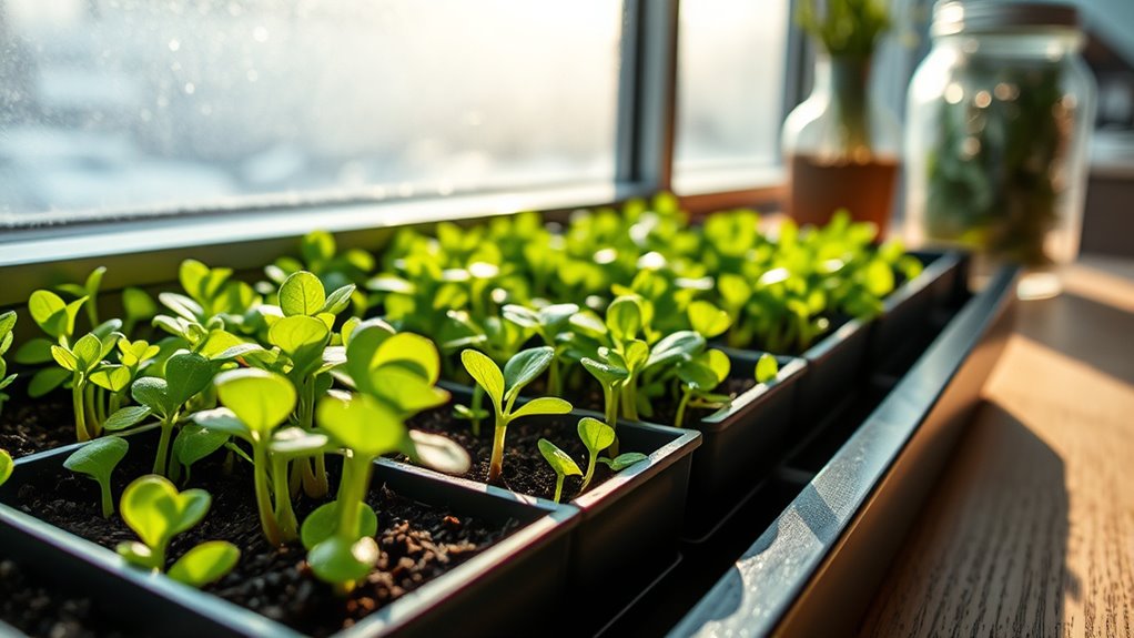 winter microgreens growing tips