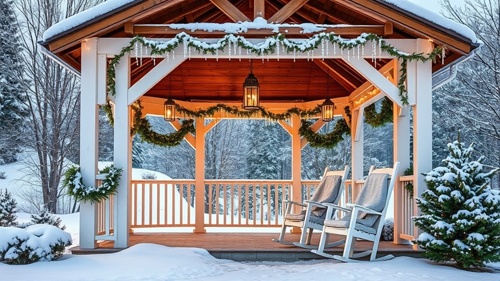 winter porch gazebo attachment