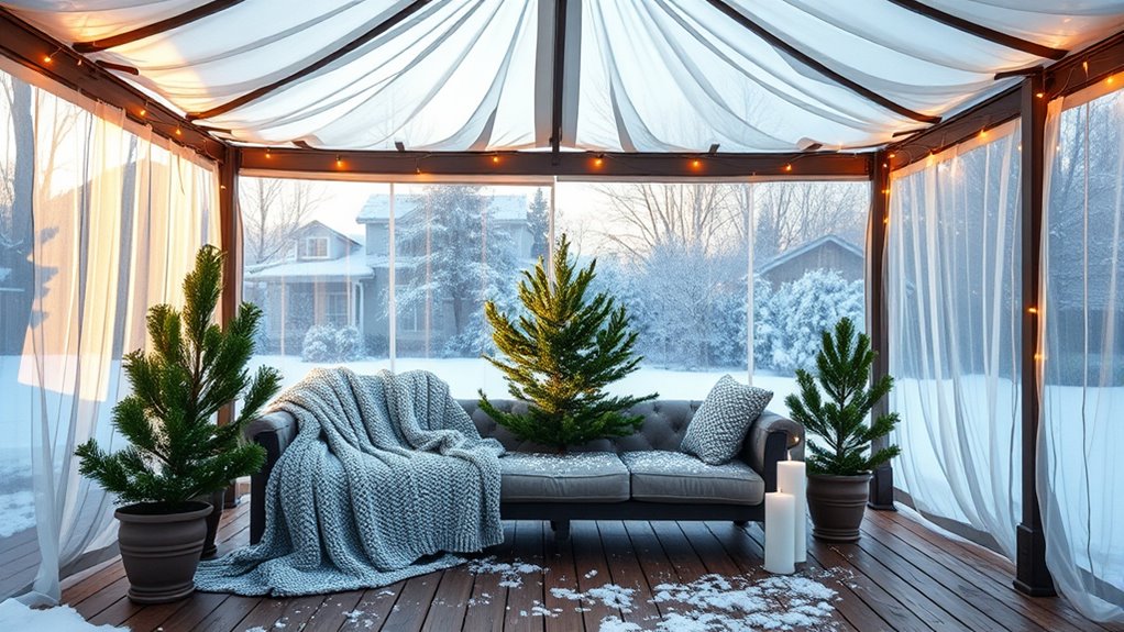 winter proof gazebo enclosure techniques
