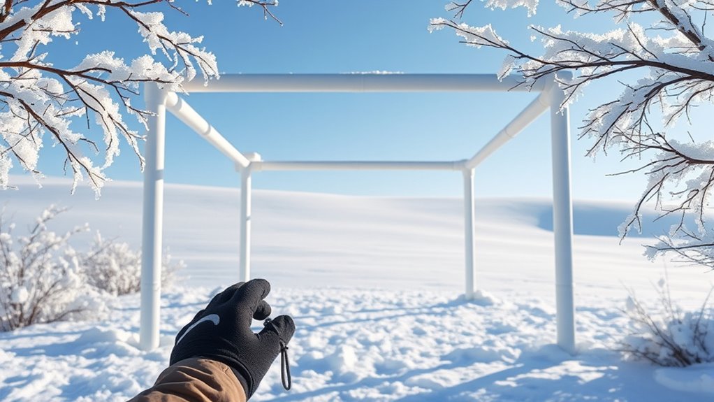 winter pvc gazebo construction