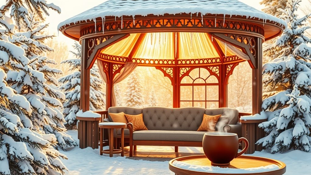 winter ready outdoor relaxation space