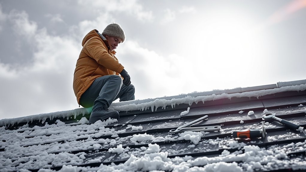 winter roof panel repairs