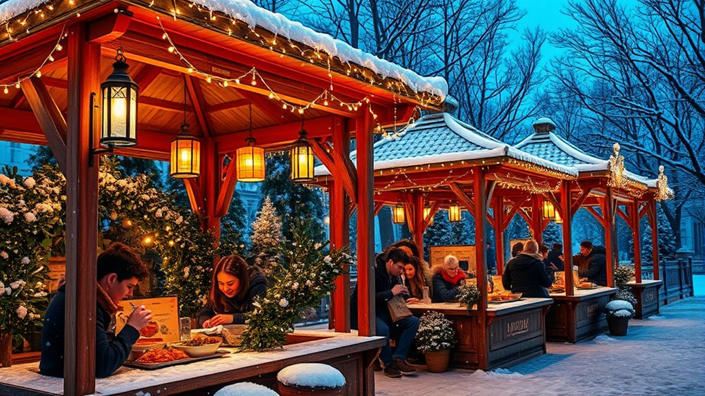 winter street food pods