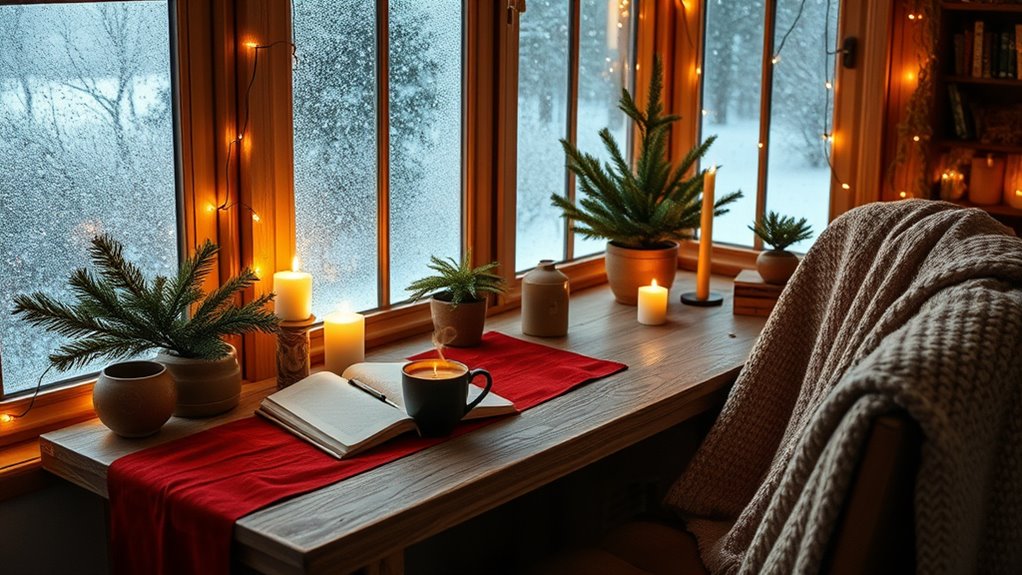 winter themed poetry space