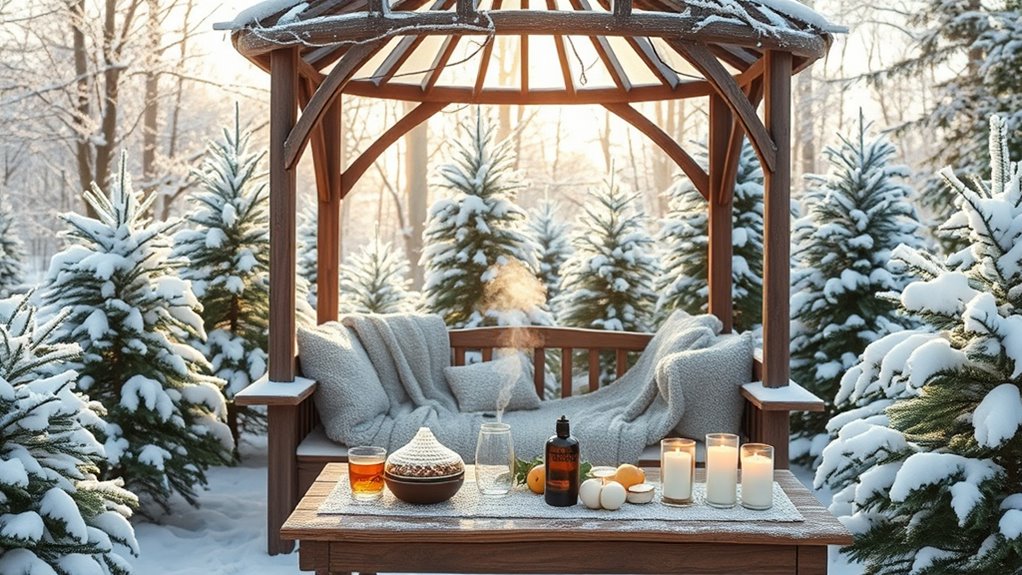 winter wellness in gazebo