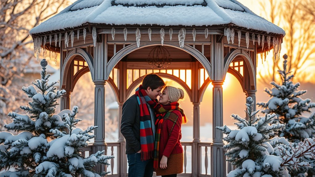 winter wonderland gazebo shoot