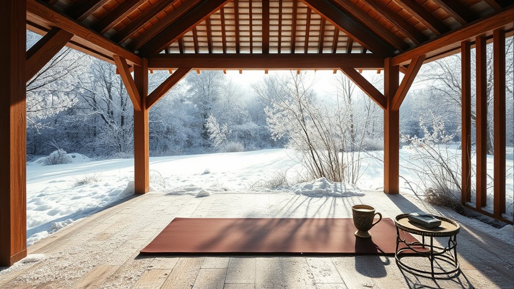 winter workouts in gazebo