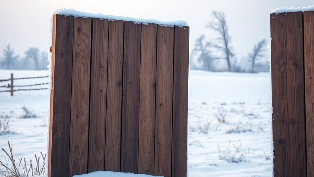 wood panels block winds